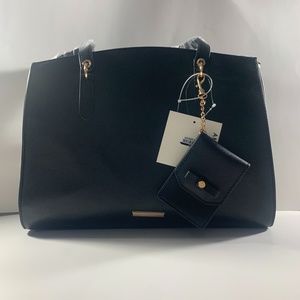 Anne Klein Winnie Tote Black Woman's Purse Bag NWT